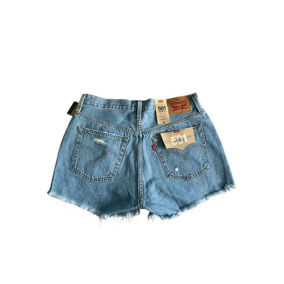 LEVIS 501 Denim High Rise Shorts Size 28 NEW NWT - Picture 6 of 8
